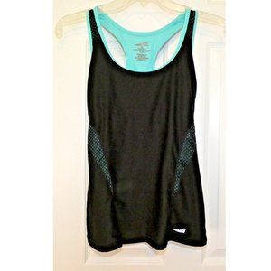 Avia Top Black Built in Bra Yoga Jogging Workout Activewear Womens S